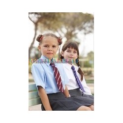 CHEMISIER FILLE EASY CARE MANCHES COURTES