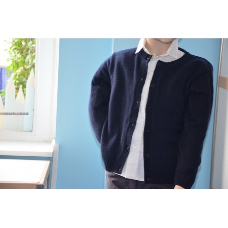 GILET FILLE COL ROND