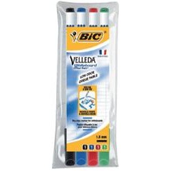 Marqueur Bic White Board XF Velleda en étui  de 4