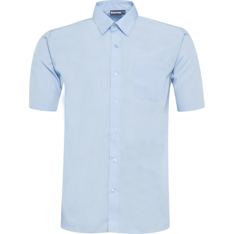 Chemise Manches Courtes Bleu
