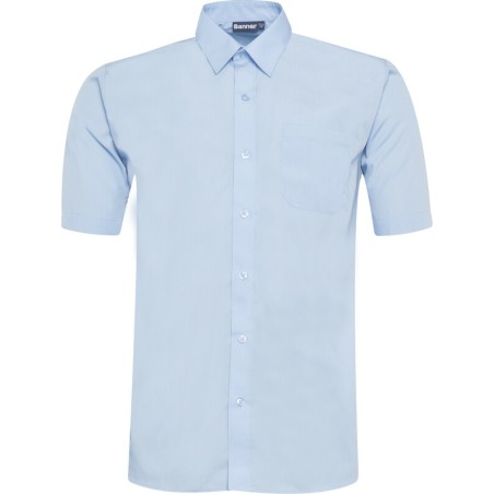 Chemise Manches Courtes Bleu