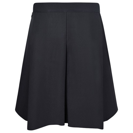 New Stitched Down Box Pleat Skirt Navy