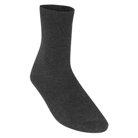 Black smooth knit ankle socks in pack of 5
