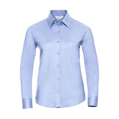 Chemisier Ladies' Classic Oxford Shirt LS Blue